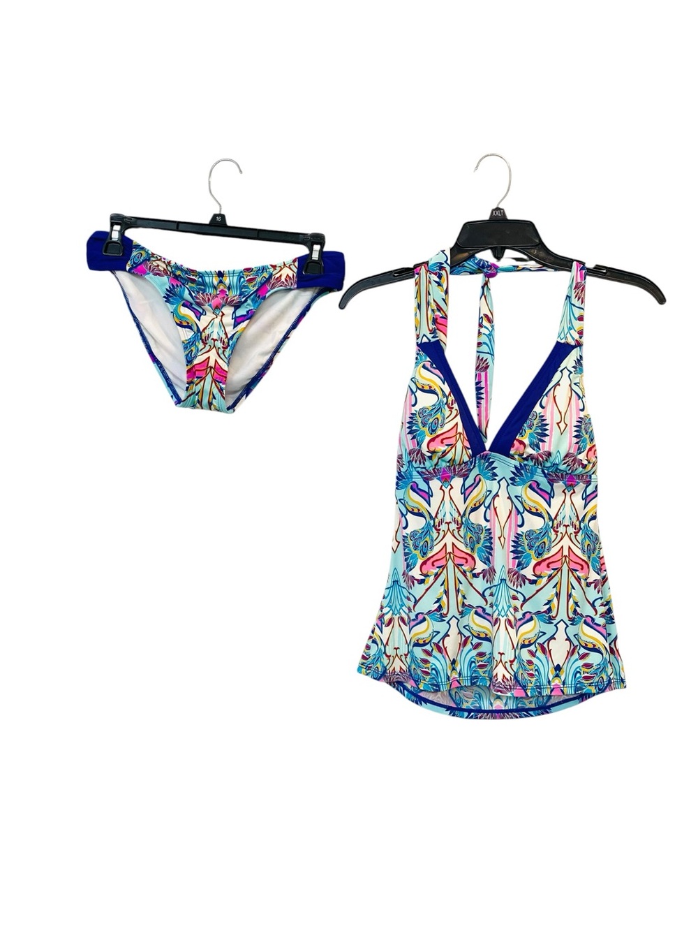 Daniel Cremieux Women's size Medium 2 piece Multicolor Abstract Swim Tankini set